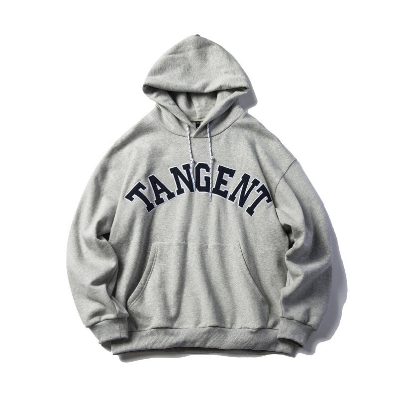 Unisex Oversize Hoodie with Collegiate Print and Kangaroo Pocket Amarae