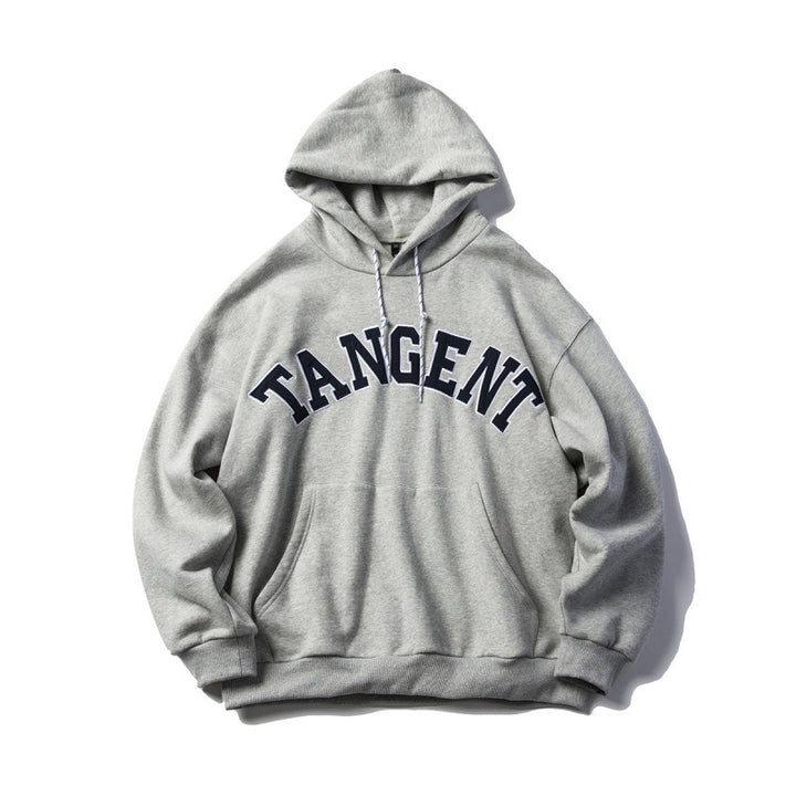 Unisex Oversize Hoodie with Collegiate Print and Kangaroo Pocket Amarae