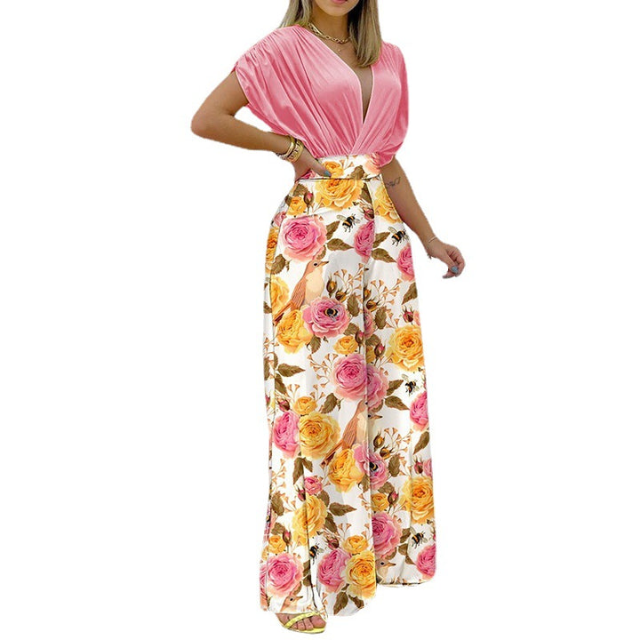 Combinaison élégante pour femmes avec décolleté en V profond et jambes larges Chic & Stil