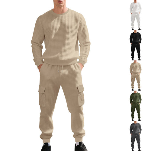 Modern men's sweat suit in cargo fabric with breathable materials and convenient pockets Amarae