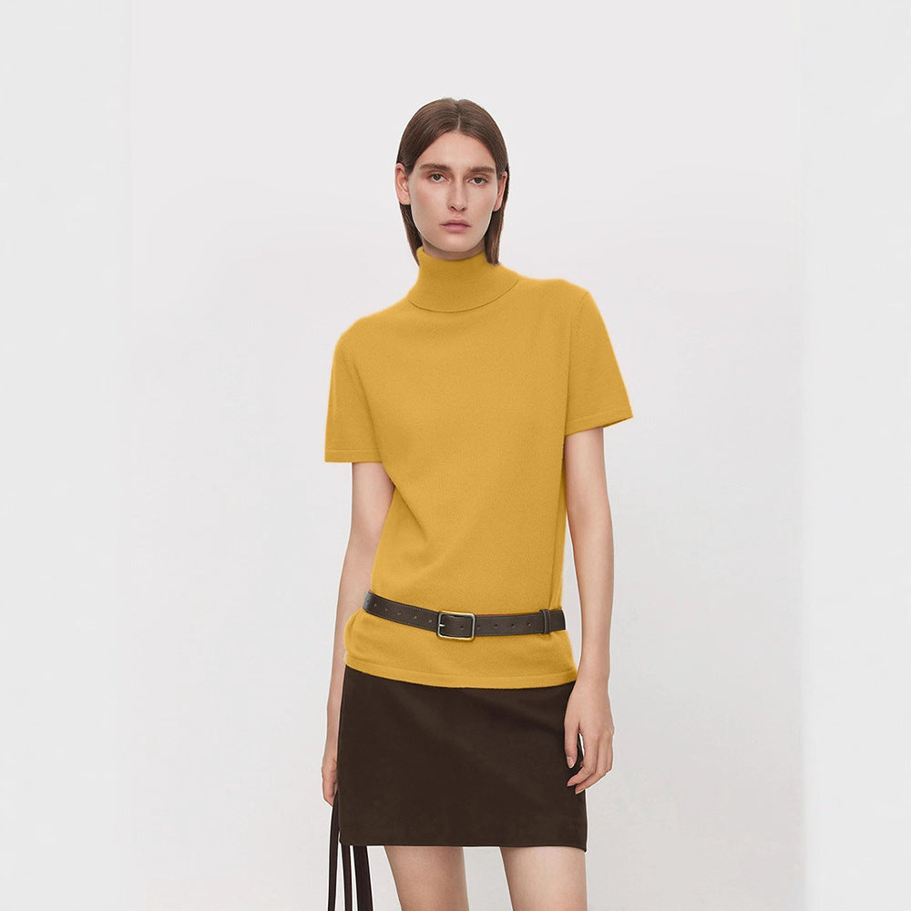 T-shirt élégant et confortable pour femmes avec col montant Chic & Stil