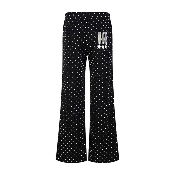 Women's Wide Lounge Pants with Drawstring, Flared Leg and Statement Print Amarae