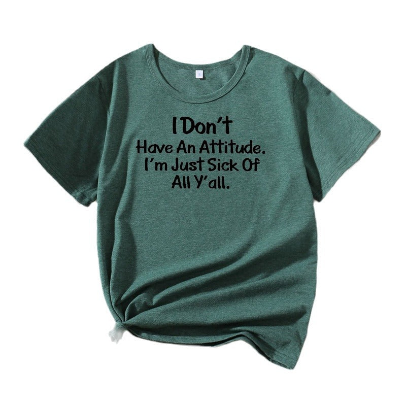 Ladies Casual Attitude Graphic T-Shirt Lune London