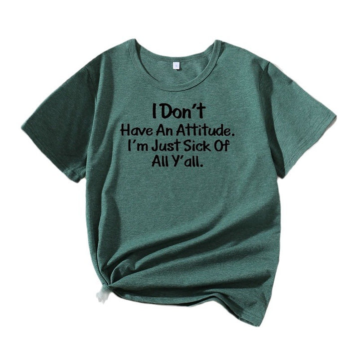 Ladies Casual Attitude Graphic T-Shirt Lune London