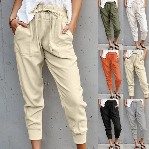 Comfortable leisure pants for women with elastic waistband Amarae