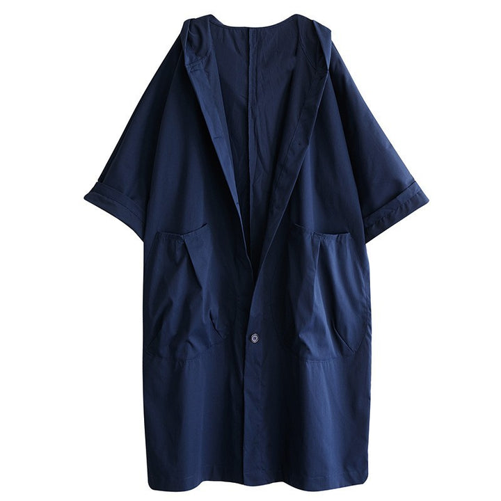 Oversized hooded coat for women with practical pockets Lune London