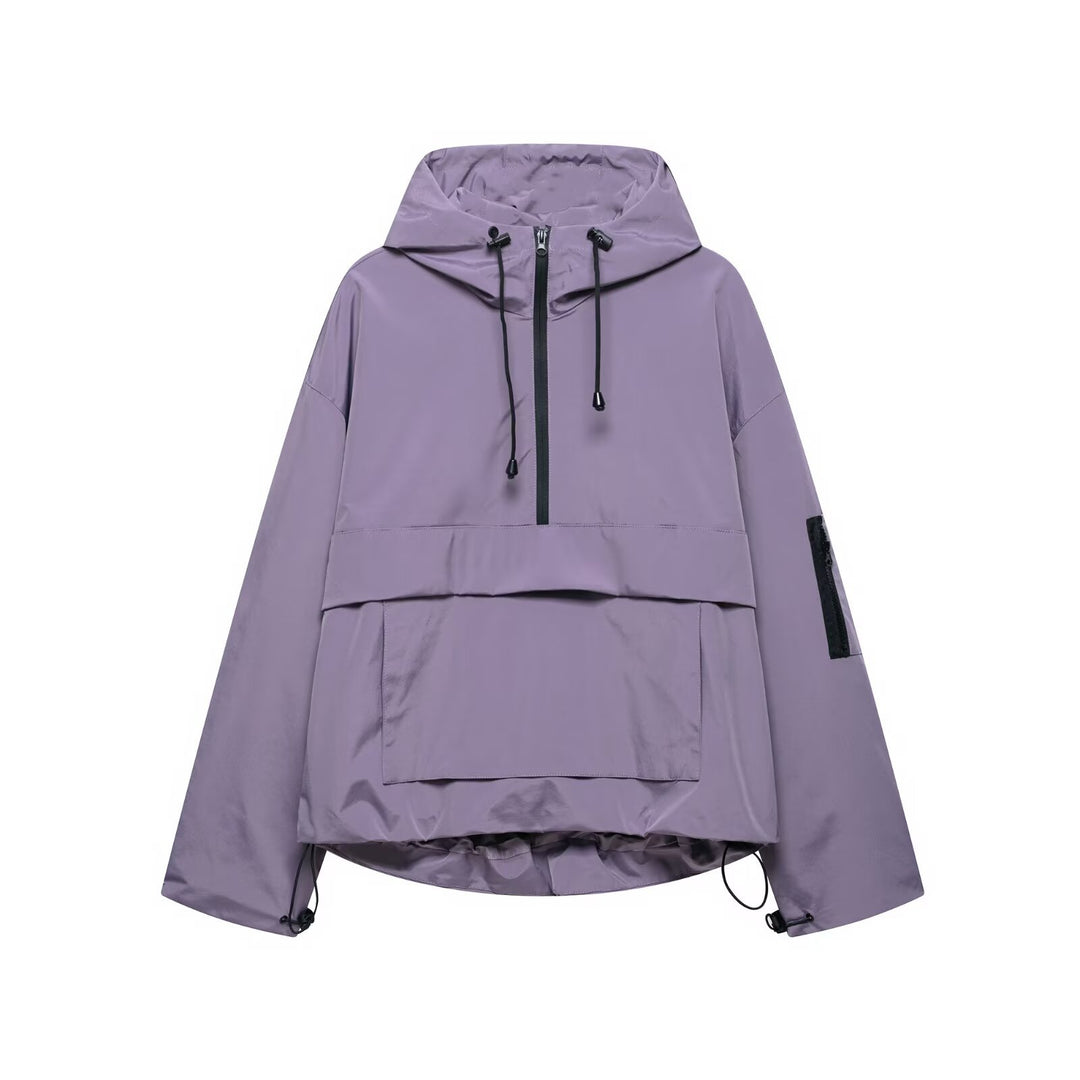 Veste de loisirs pour femmes avec col à capuche ajustable et poches pratiques Chic & Stil