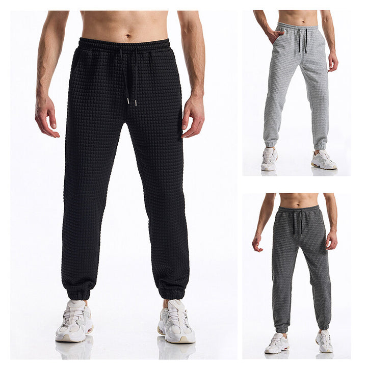 Men's jogger pants with textured surface Lune London