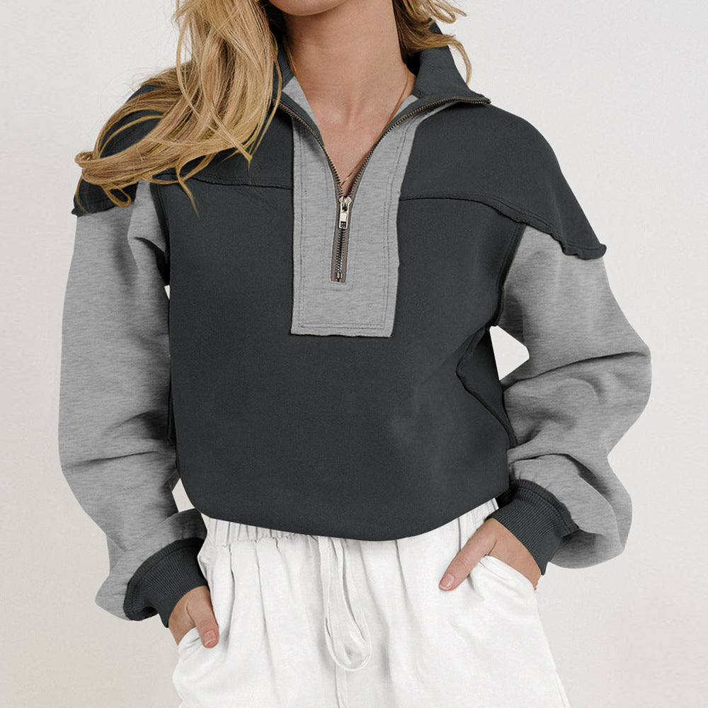 Women’s sporty high collar sweater Lune London