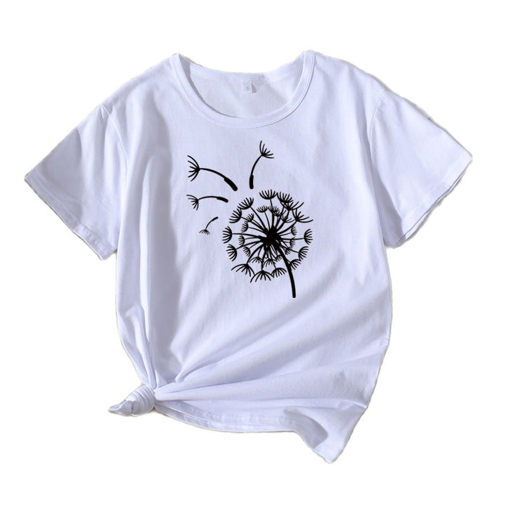 Women Graphic T-Shirt Dandelion Relaxed Fit Lune London