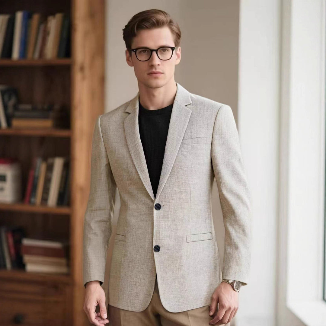 Elegant structured blazer for men with modern accents Lune London