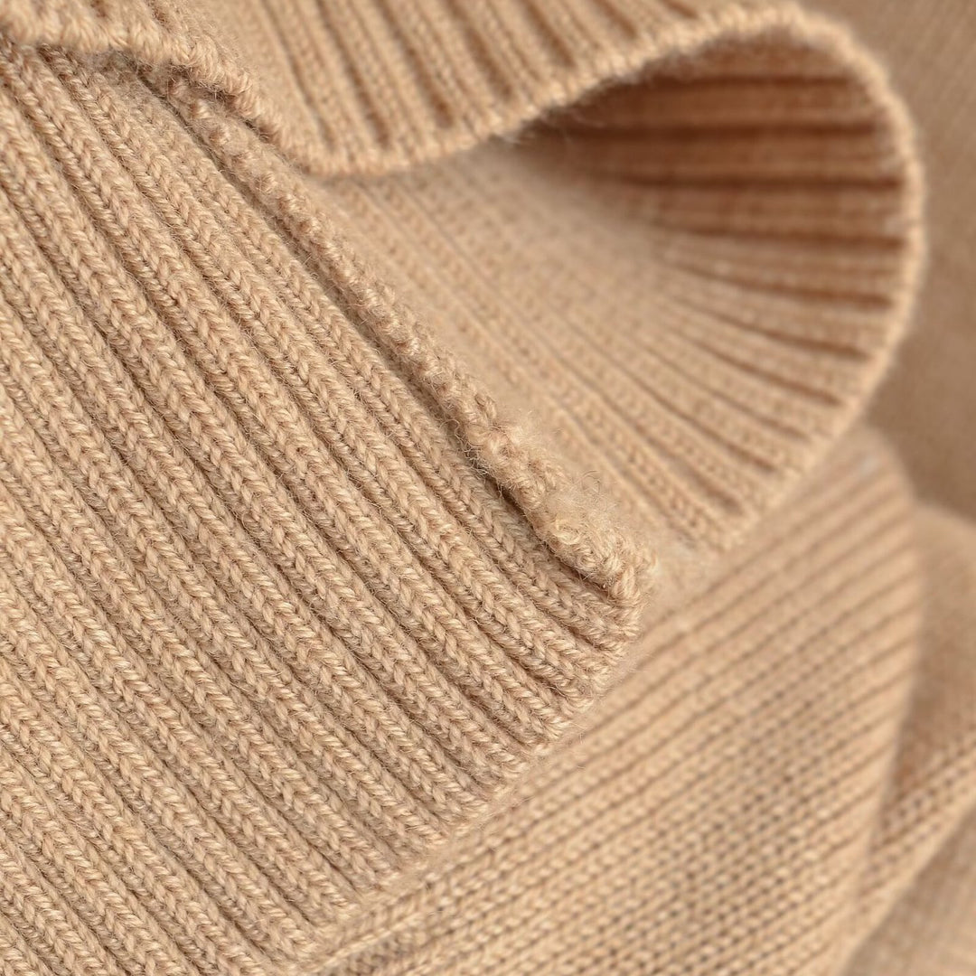 Women's Oversize One-Shoulder Pullover with Batwing Sleeves and Wide Ribbed Cuff Amarae