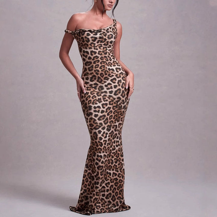 Lune London off-shoulder bodycon maxi dress