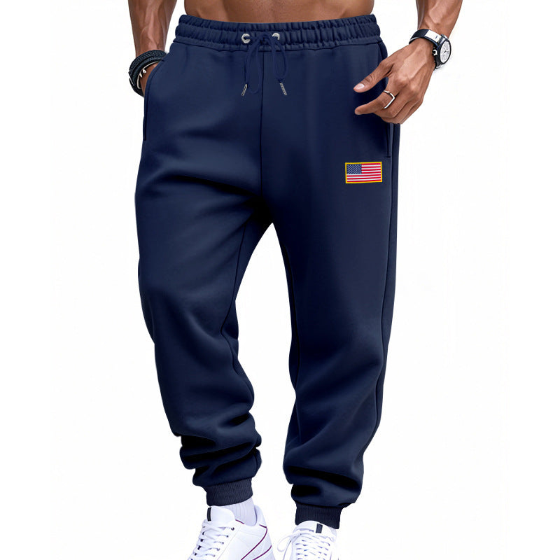Sport pants for men with elastic waist and practical side pockets Lune London