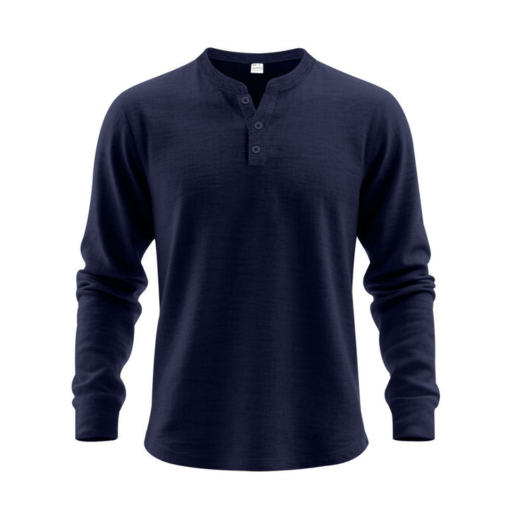 Men's long sleeve shirt with button placket Lune London