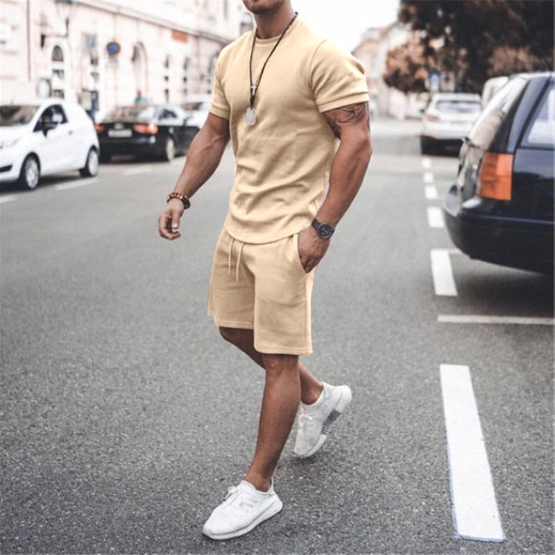 Men's summer sports set with breathable t-shirt and shorts Lune London