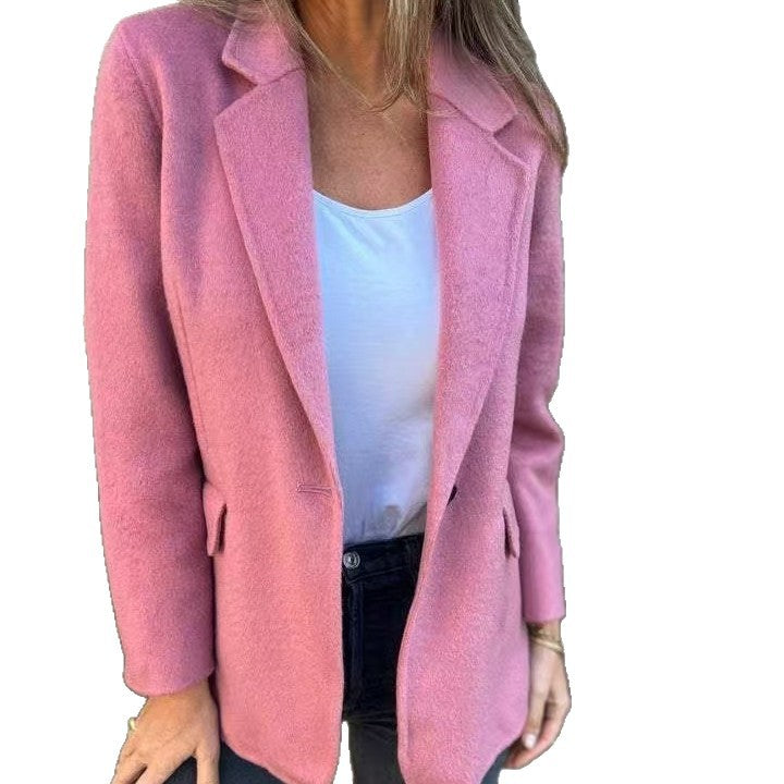 Elegant blazer jacket for women in soft material Lune London