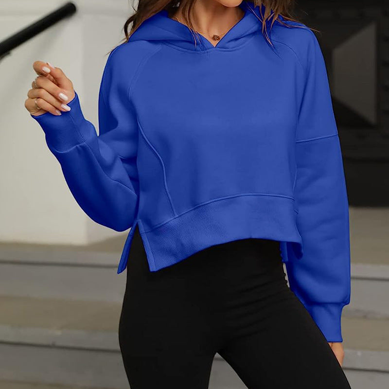Women casual hoodie with side slits Lune London