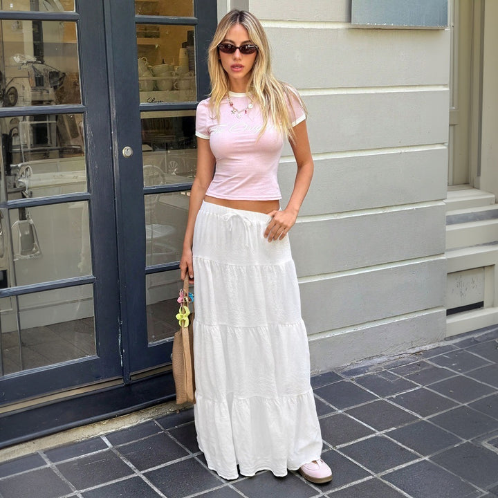 Jupe maxi femme en coton aérien Chic & Stil