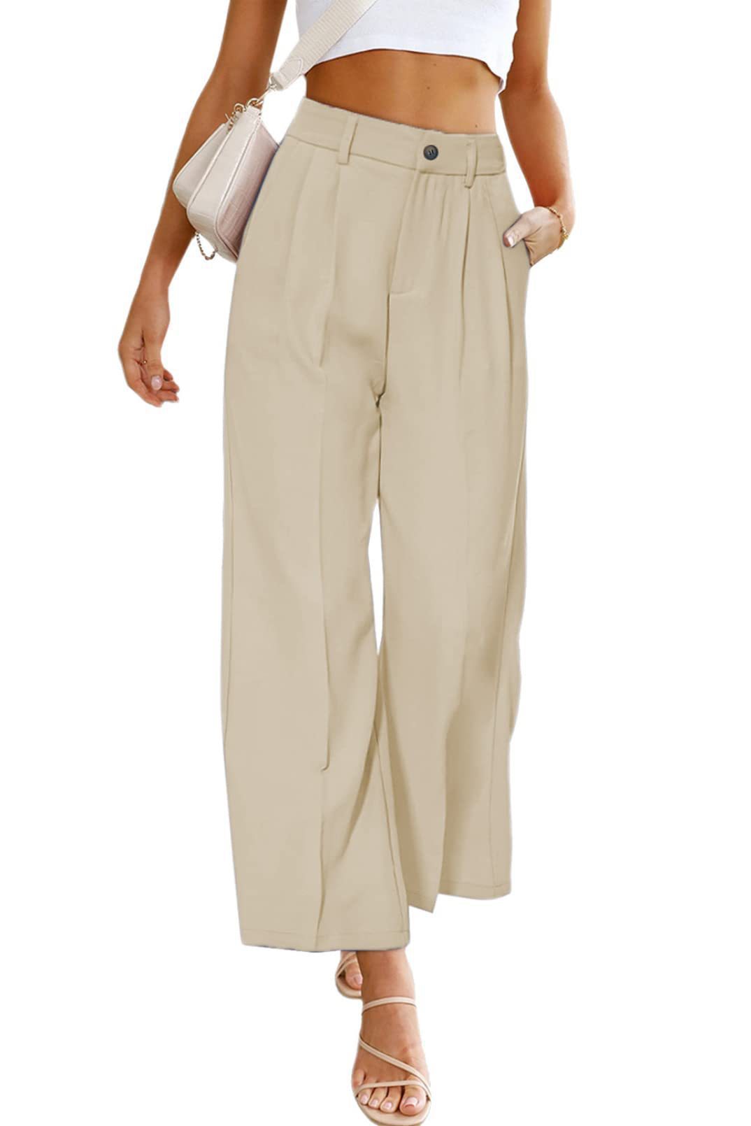 Women's high jump pants with elegant draping Lune London