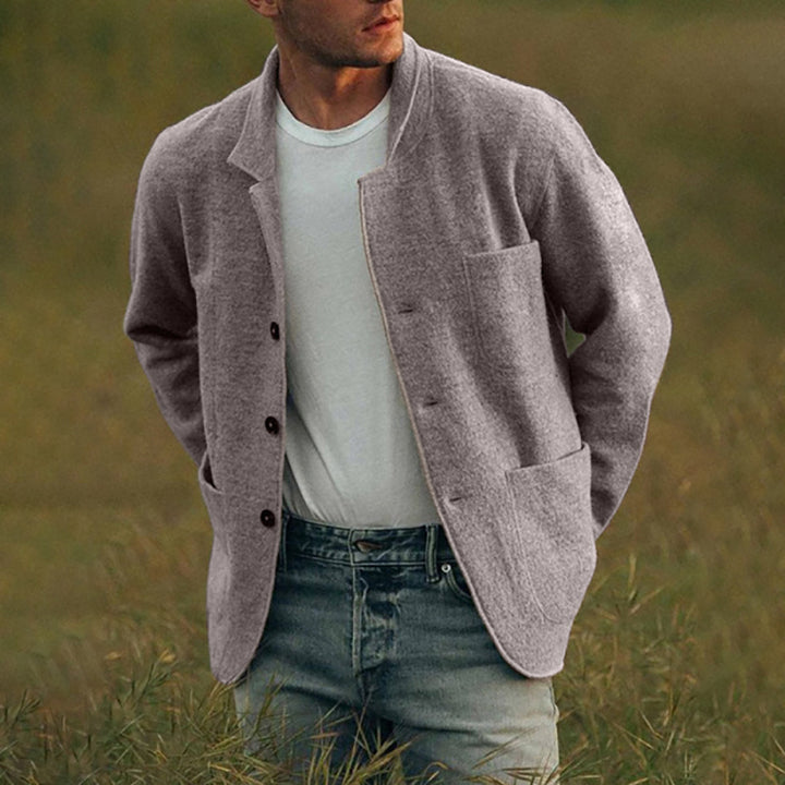 Elegant Cardigan-Jacket for men with a relaxed fit and practical pockets Lune London