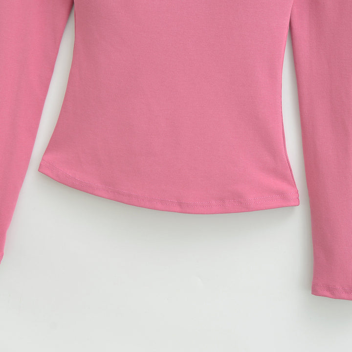 Women Fitted Off-Shoulder Long Sleeve made of Stretch Jersey Amarae