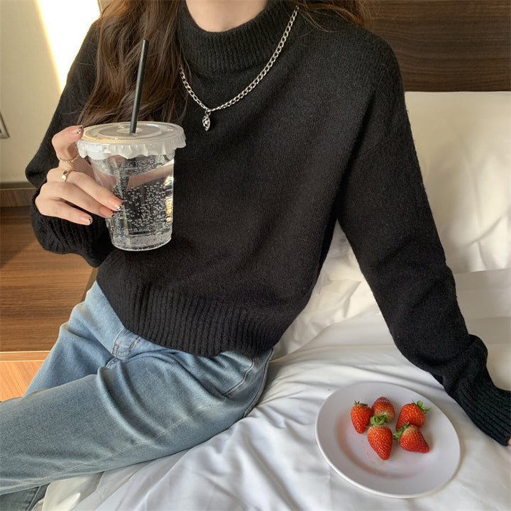 Pull à col roulé confortable pour femmes avec coupe décontractée en tricot de haute qualité Chic & Stil