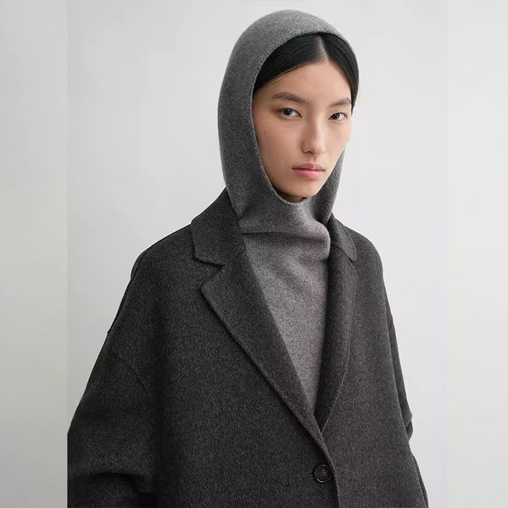 Pull en maille confortable pour femme avec capuche Chic & Stil