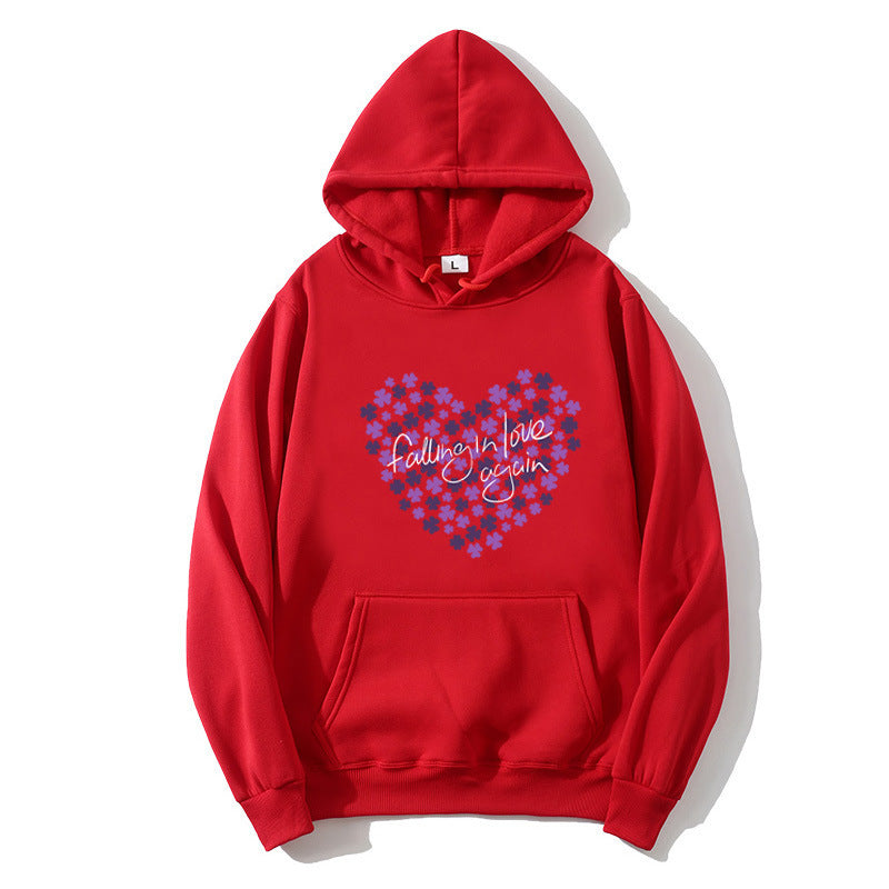 Women's hoodie with floral heart design Chic & Stil