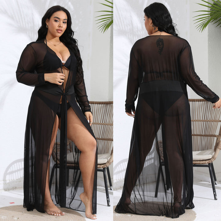 Amarae Transparent Mesh Swim Dress for Women