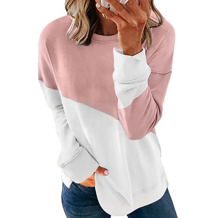 Lune London | Women's Stylish Sweatshirt with Color Block Design and Round Neck