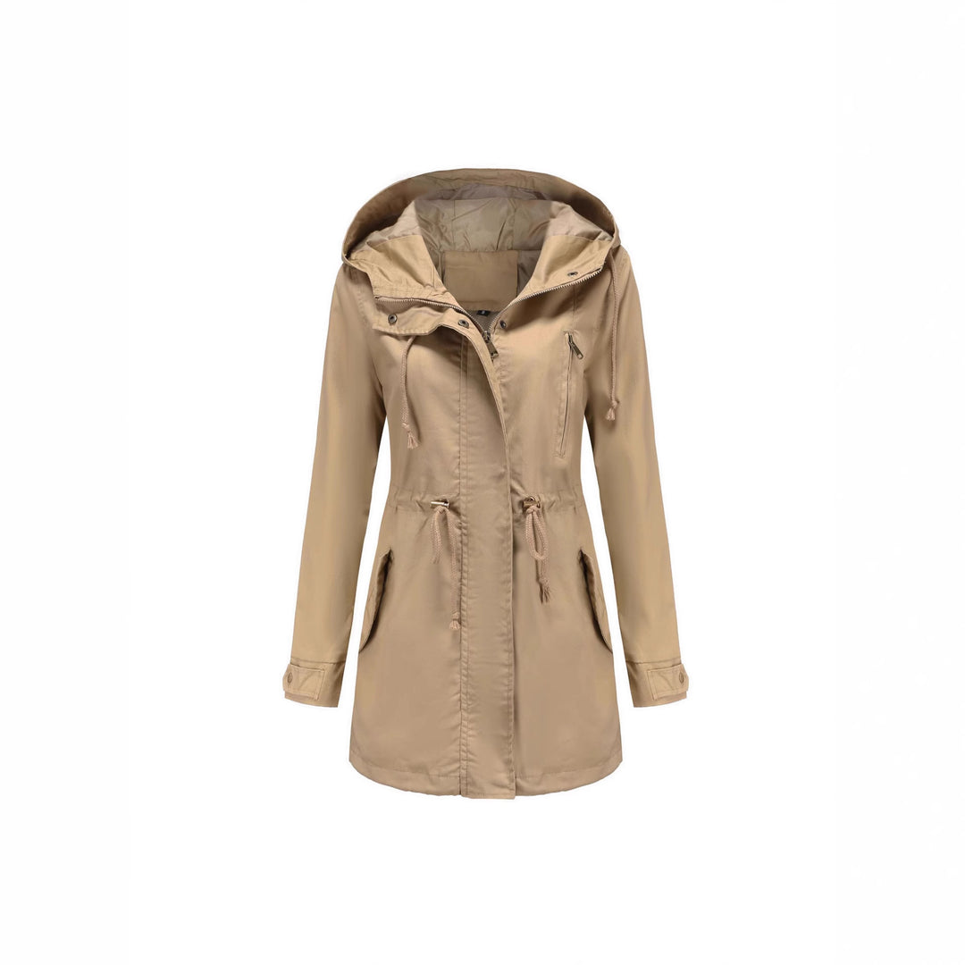Functional jacket for women with adjustable waist and zipper Lune London