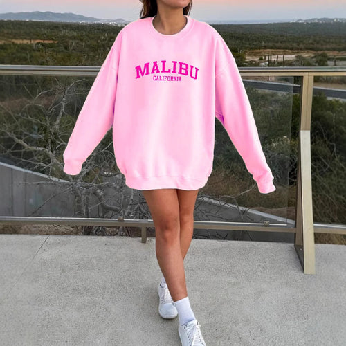 Sweatshirt femme avec logo californien décontracté et matériau doux Chic & Stil