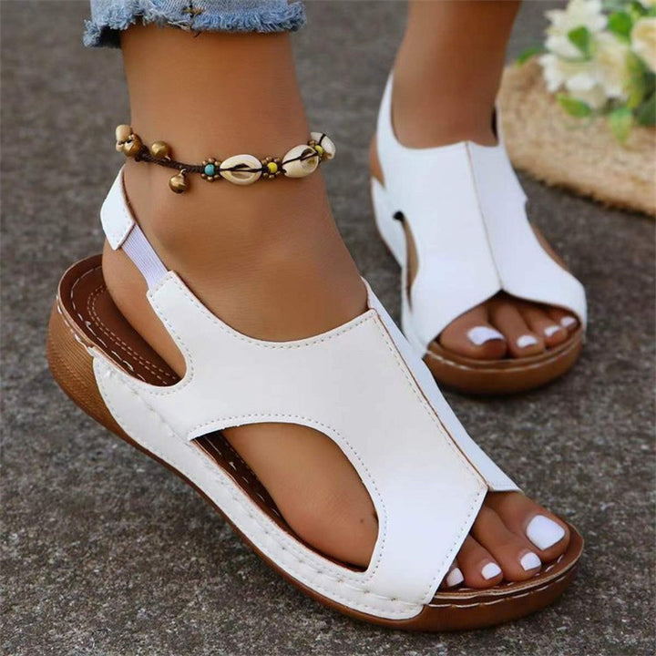 Elegant adjustable clog sandals for women Lune London