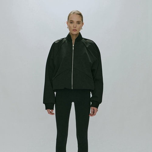 Women's sporty transitional jacket with high collar and practical zip pockets Amarae