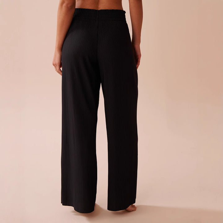 Pleated women's trousers with elastic waist and side pockets Lune London