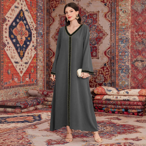 Ladies Chic and Stylish Decorative Maxi Dress