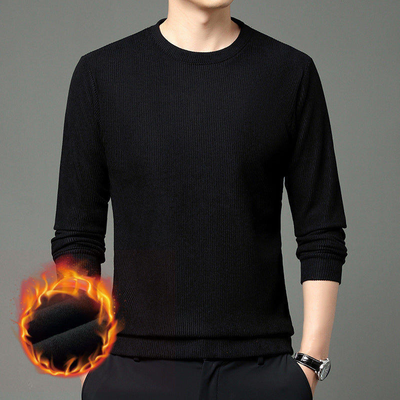 Comfortable and stylish men's round neck sweater in warming material Lune London