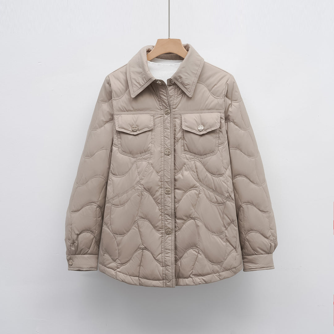 Ladies quilted outdoor jacket with pockets and comfortable fit Amarae