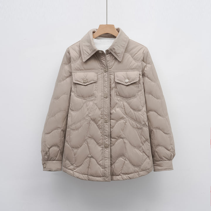 Ladies quilted outdoor jacket with pockets and comfortable fit Amarae