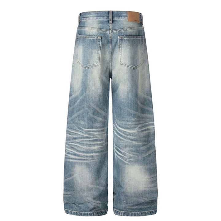 Women wide High-Waist Culotte Jeans with Used Effect Amarae