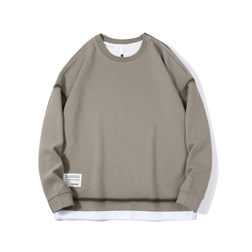 Men's casual sweatshirt with modern layered design Amarae