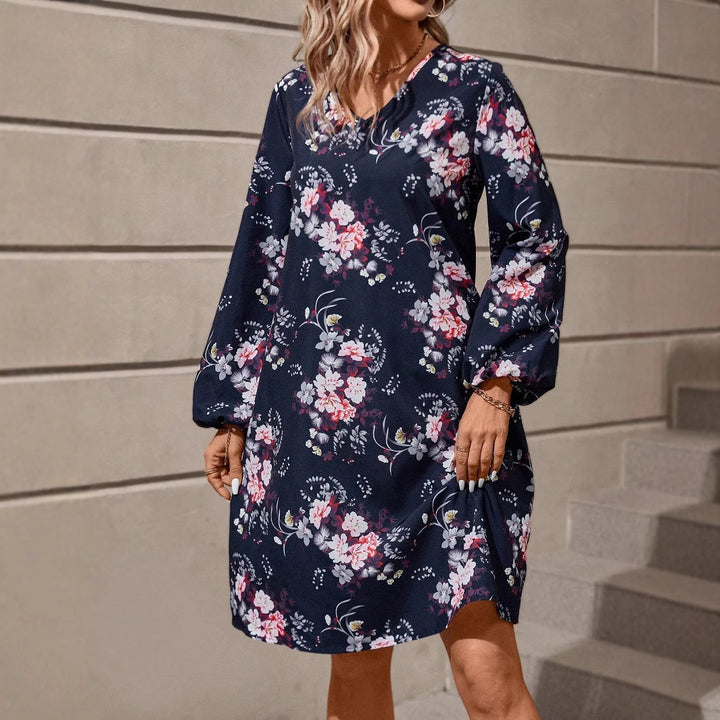 Lune London Women's V Neck Floral Dress