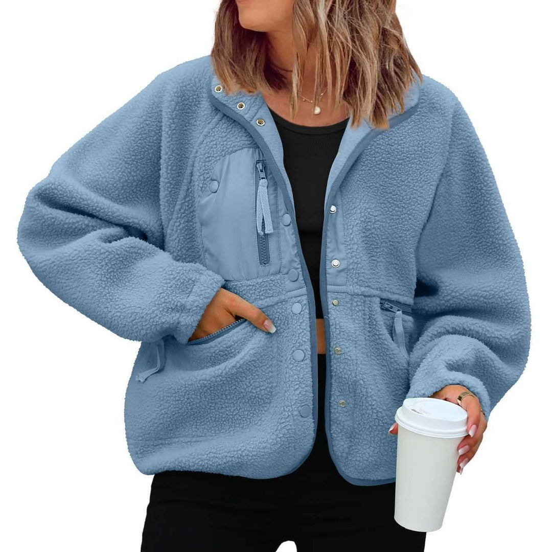 Ladies cozy fleece jacket with practical pockets Lune London