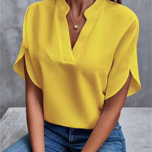 Amarae | V-Neck Women's Short Sleeve Shirt