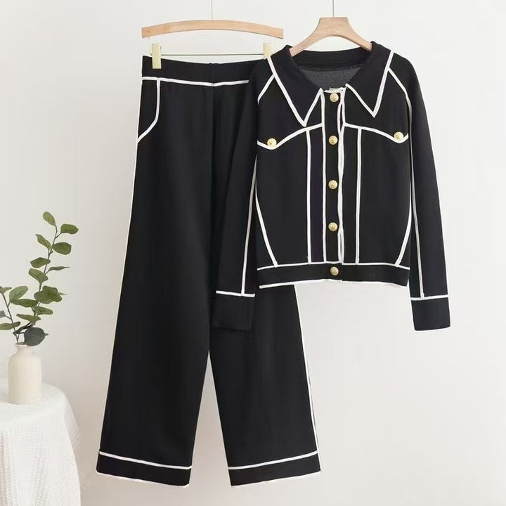 Elegant leisure set for women with contrasting button design Lune London
