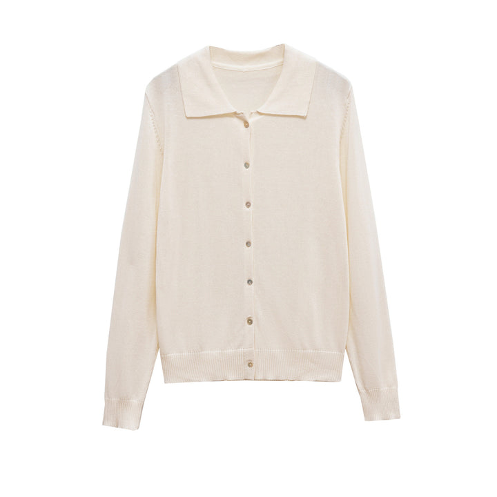 Ladies nice cardigan with oversized collar Lune London
