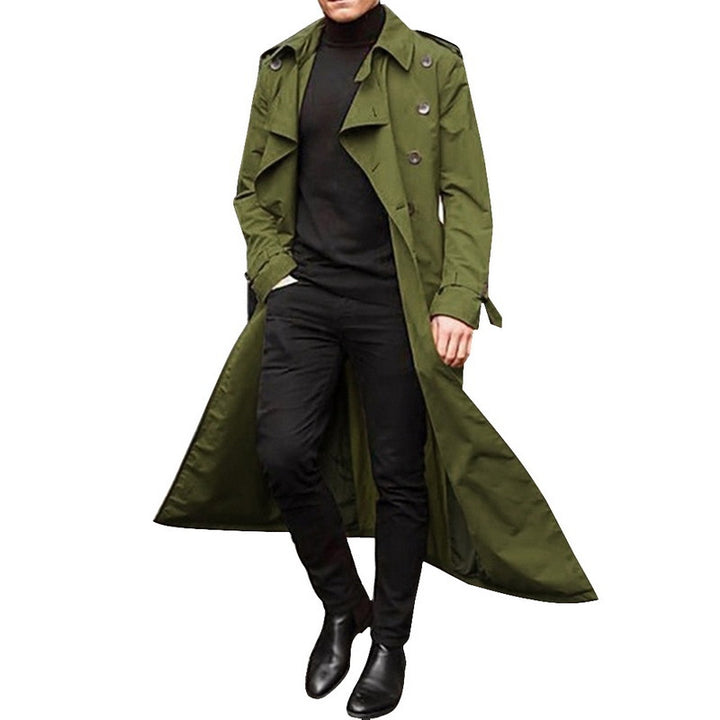 Elegant trench coat for men with double row of buttons Amarae