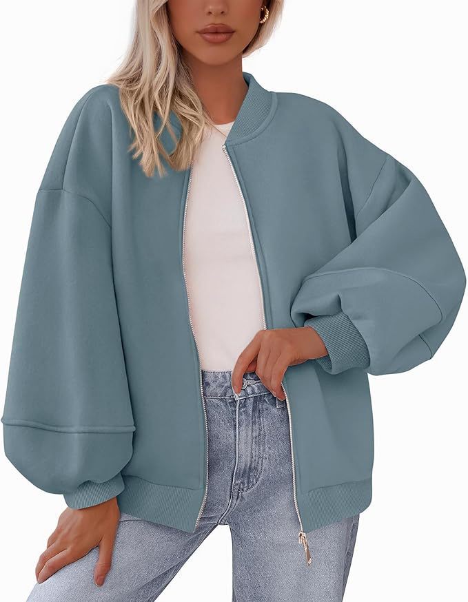 Ladies trendy oversized sweat jacket Lune London