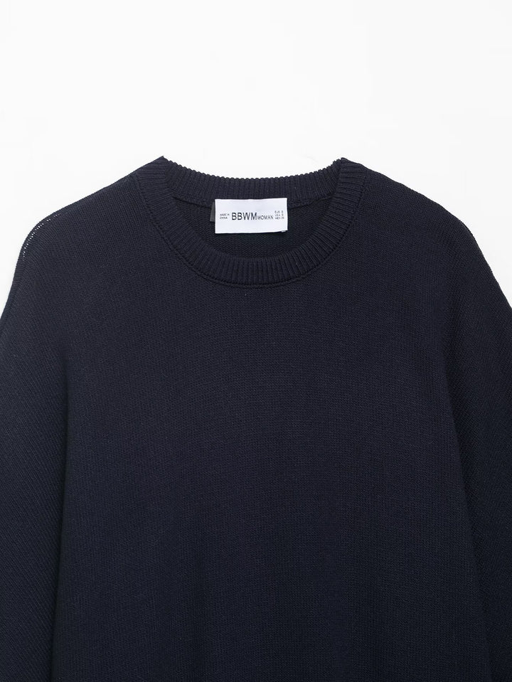 Oversized knit sweater for women with a relaxed fit and wide sleeves Lune London